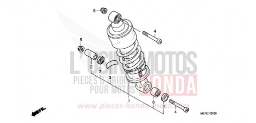 COUSSIN ARRIERE CBF600S9 de 2009